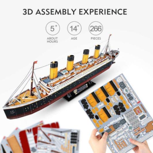 Model Teka-teki 3D Stadium DIY Reka Bentuk Terperinci Jigsaw